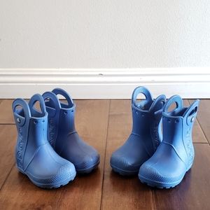 CROCS Kids' Handle It Rain Boots, Blue, Size C6
